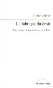 Tapa de La Fabrique du droit