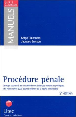 Tapa de Procédure pénale 2002