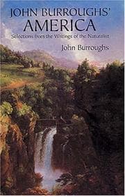 Tapa de John Burroughs' America