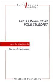Tapa de Une constitution pour l'europe ?