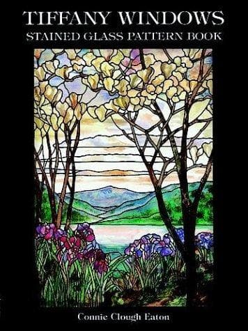 Tapa de Tiffany Windows Stained Glass Pattern Book