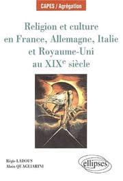 Tapa de Religion et culture en France Allemagne Italie et royaume-uni au 19e siecle