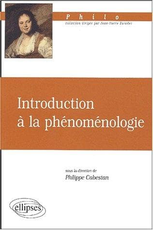 Tapa de Introduction a la phénoménologie