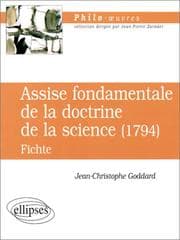 Tapa de L'Assise fondamentale de la doctrine de la sciencede Fichte, 1794