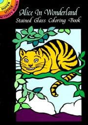 Tapa de Alice in Wonderland Stained Glass Coloring Book