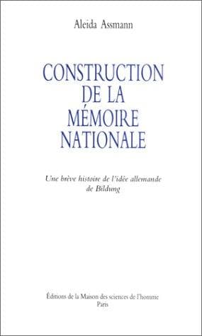 Tapa de Construction de la mémoire nationale