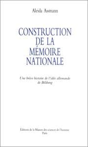Tapa de Construction de la mémoire nationale