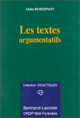Tapa de Les Textes argumentatifs