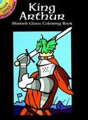 Tapa de King Arthur Stained Glass Coloring Book