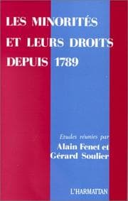 Tapa de Les MINORITÉS ET LEURS DROITS DEPUIS 1789