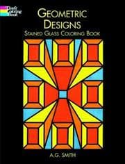 Tapa de Geometric Designs Stained Glass Coloring Book (Stained Glass)