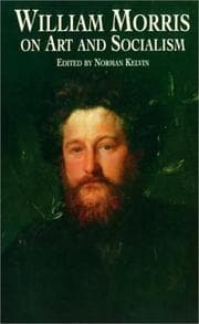 Tapa de William Morris on art and socialism