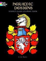 Tapa de Heraldic Designs Stained Glass Coloring Book