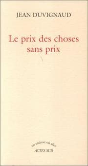 Tapa de Le prix des choses sans prix