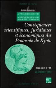 Tapa de Conséquences scientifiques juridiques et économiques du protocole de kyoto