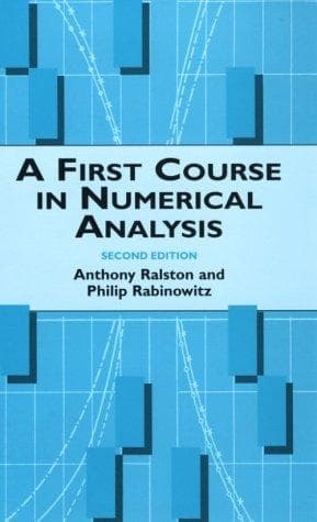 Tapa de A first course in numerical analysis