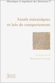 Tapa de Essais mécaniques et lois de comportement