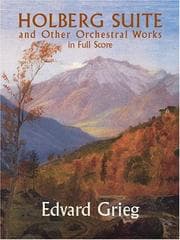 Tapa de Holberg Suite and Other Orchestral Works in Full Score