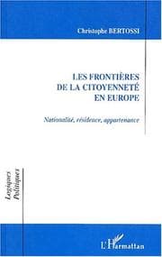 Tapa de Frontieres de La Citoyennete En Europe