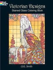 Tapa de Victorian Designs Stained Glass Coloring Book