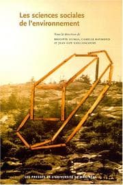 Tapa de Les sciences sociales de l'environnement