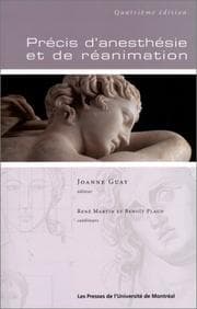 Tapa de Précis d'anesthésie et de réanimation