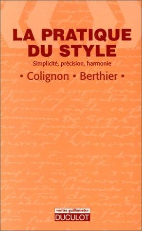 Tapa de La pratique du style