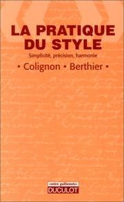 Tapa de La pratique du style