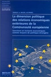 Tapa de La dimension politique des relations économiques extérieures de la communauté européenne