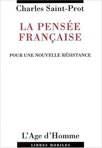 Tapa de La pensee française
