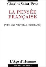 Tapa de La pensee française