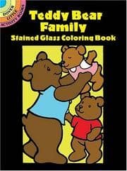 Tapa de Teddy Bear Family Stained Glass Coloring Book