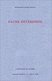 Tapa de Faune détériorée