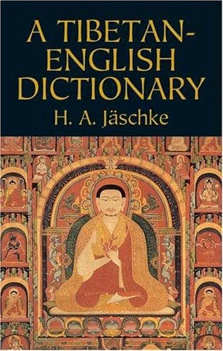 Tapa de A Tibetan-English Dictionary