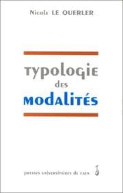 Tapa de Typologie des modalités