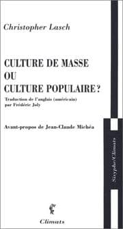 Tapa de Culture de masse ou culture populaire ?