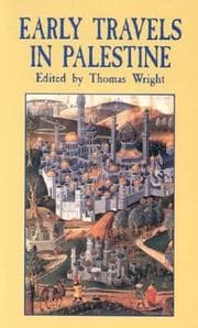 Tapa de Early Travels in Palestine