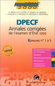 Tapa de AnnaDPECF 2000: DPECF : annales corrigées de l'examen d'état 1999 : épreuves n1 à 5