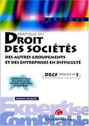Tapa de Pratique du droit des sociétés et des entreprises en difficulté