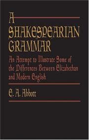 Tapa de A Shakespearian grammar