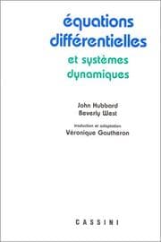 Tapa de Equations différentielles et systèmes dynamiques