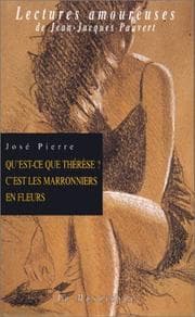 Tapa de Qu'est-ce que Thérèse ? C'est les marroniers en fleurs