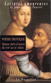 Tapa de Poésie érotique, volume 1