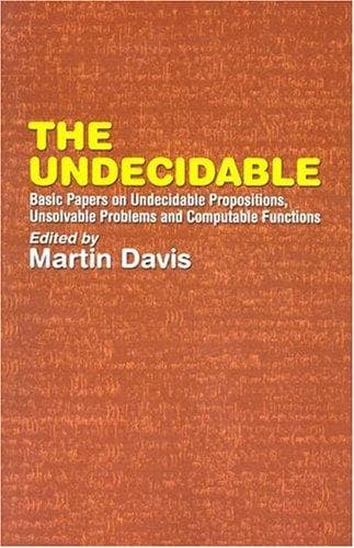 Tapa de The undecidable