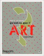 Tapa de Qu'est-ce que l'art aujourd'hui? =