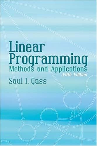 Tapa de Linear programming: methods and applications