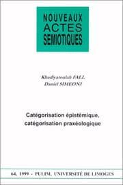 Tapa de Catégorisation épistémique, catégorisation praxéologique