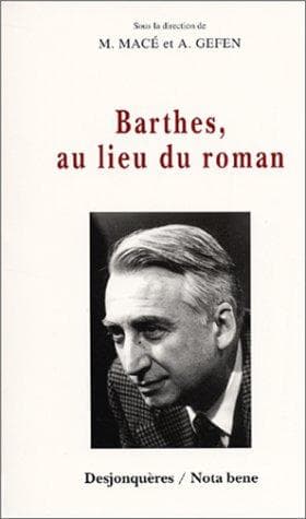 Tapa de Barthes, au lieu du roman