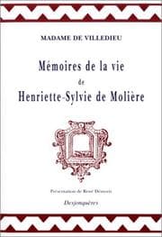Tapa de Mémoires de la vie de Henriette-Sylvie de Molière