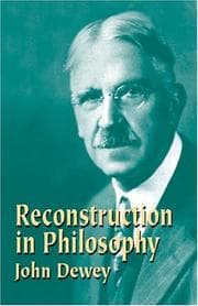 Tapa de Reconstruction in philosophy